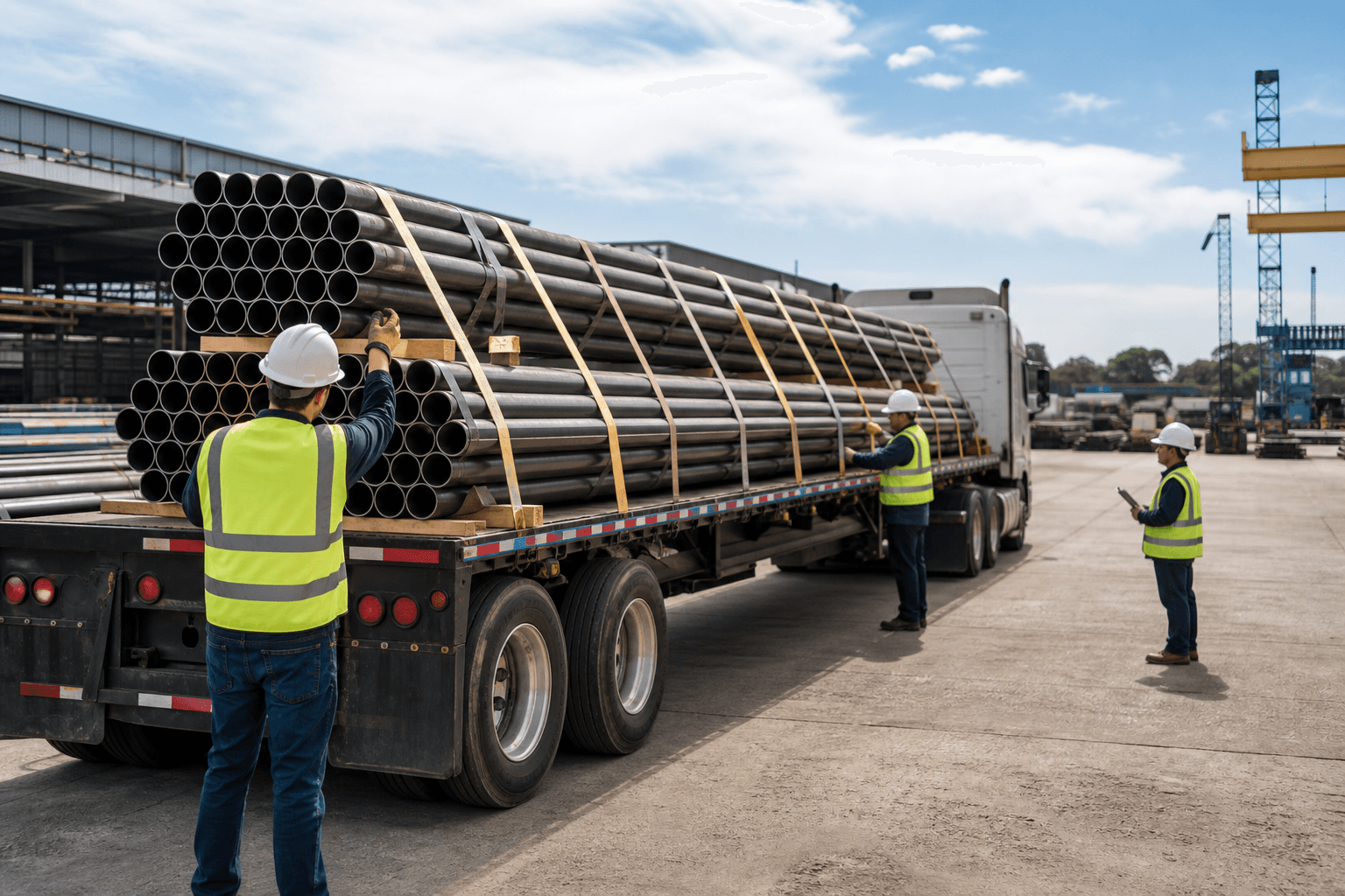 Steel Pipe Transport Handling: How to Plan a Safer Flatbed Shipment