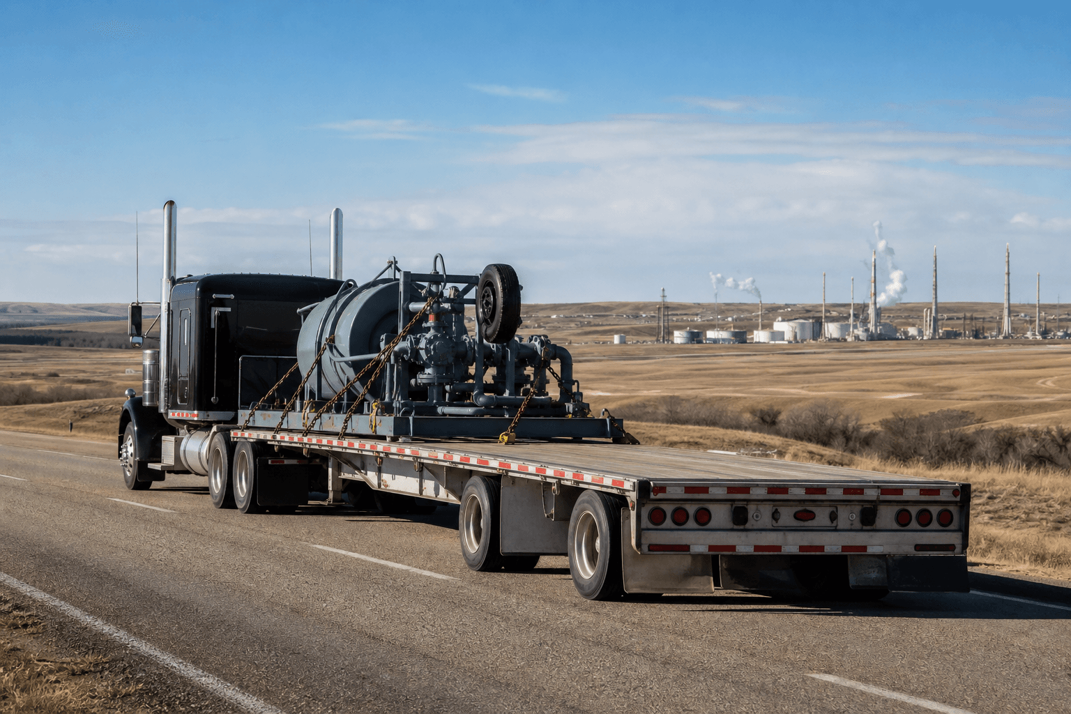 Oilfield Equipment Hauling Safety: Flatbed vs Heavy Haul vs Hot Shot